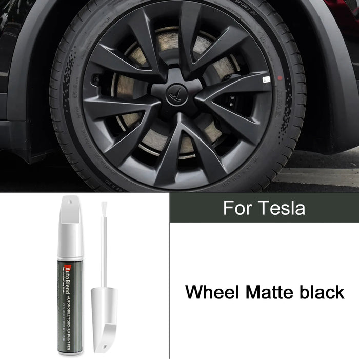 Tesla Scratch Repair & Wheel Touch-Up Pen – For Model 3, Y, S, X | Clear Coat Gloss Enhancer | Car Paint Scratch Remover