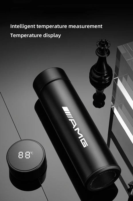 500ml AMG Insulated Car Thermos Mug – Stainless Steel Hot &amp; Cold Travel Cup for Coffee, Tea &amp; Water