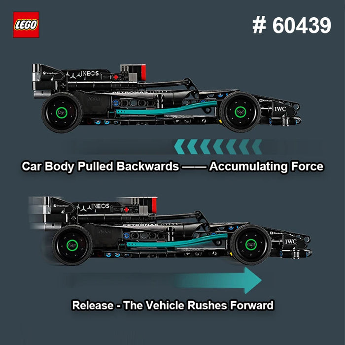 LEGO® Technic 42165 Mercedes-AMG F1 W14 E Performance – 175-Piece Pull-Back Race Car Set (Ages 7+)
