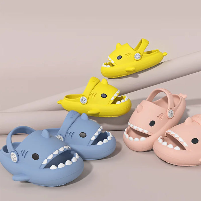 Children’s BAPE Shark Sandals – Kids Summer Slippers with Thick Soft Non-Slip Sole for Boys & Girls