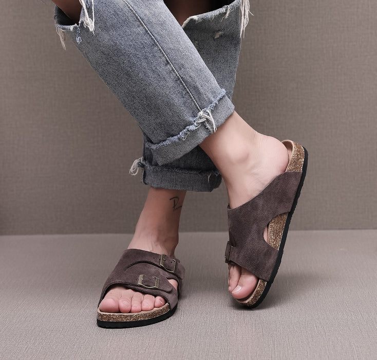 Classic Men's Luxury Brand Design Buckle Strap Sandals