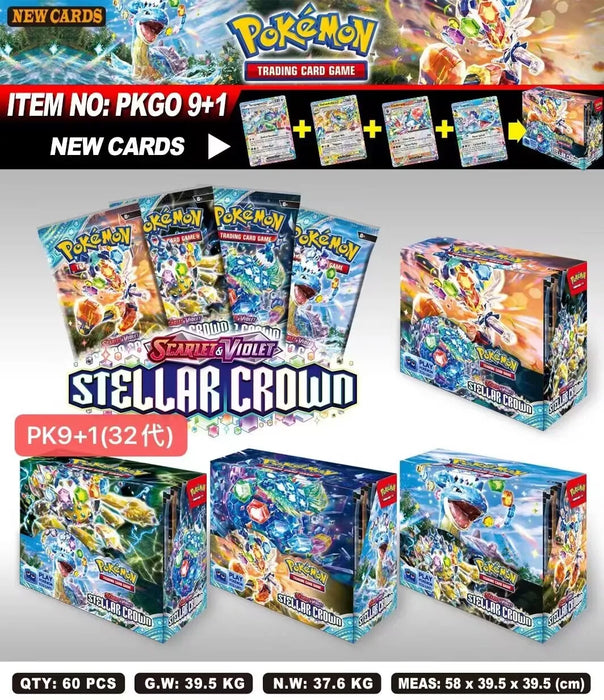 324/360 Pcs JAKA Pokémon Card Set – 151 Destined Rivals, Prismatic Evolutions, Sun & Moon English Battle Trading Cards