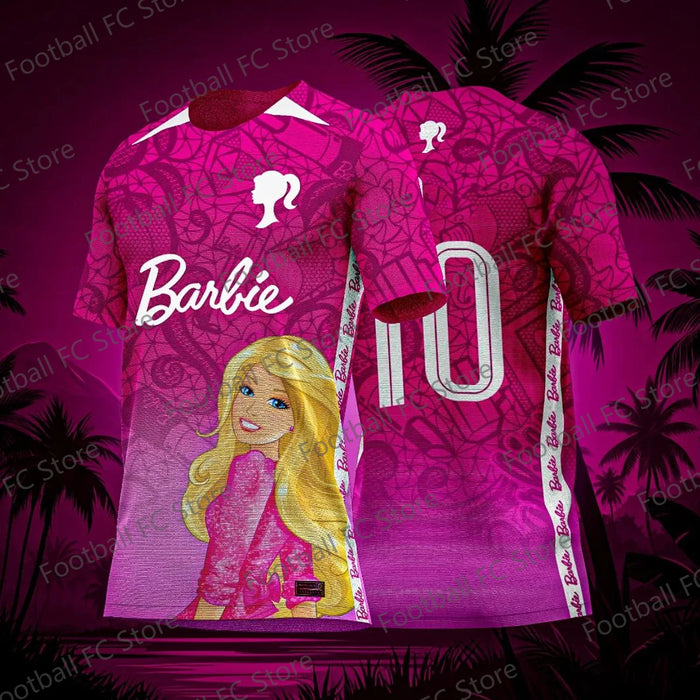 New Arrival Summer Barbie Football Special Commemorative Edition Design Edition Jersey Design Soccer Jersey Kit