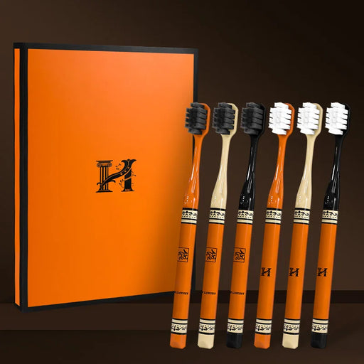 6-Pack Ultra-Soft Precision Toothbrushes for Adults – Luxury Small-Head Manual Dental Brushes