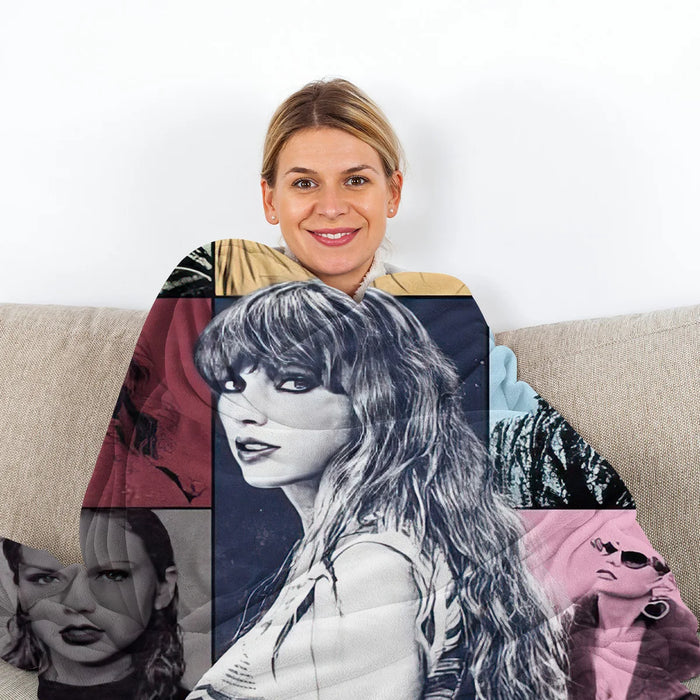 Taylor Swift Throw Blanket Warm Plush Blankets