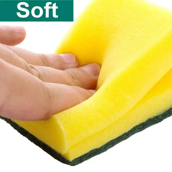 Dual-Sided Magic Cleaning Sponge – Highly Absorbent Multi-Purpose Scrubbing Sponge for Kitchen, Bathroom & Home
