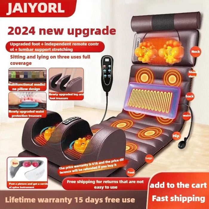 Electric Full-Body Massage Mattress with Heat & Airbags Shoulder, Ne GoBliss Electric Full-Body Massage Mattress with Heat & Airbags Shoulder, Ne GoBliss