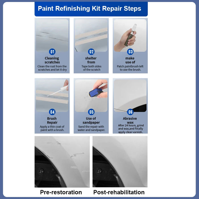 Tesla Scratch Repair & Wheel Touch-Up Pen – For Model 3, Y, S, X | Clear Coat Gloss Enhancer | Car Paint Scratch Remover