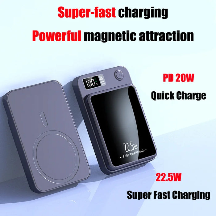 30000mAh Portable Magnetic Wireless Charger Power Bank