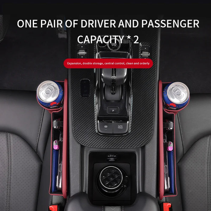 BenzFit™ LuxeSeat Gap Organizer – Multifunction Car Storage Box & Cup Holder for Mercedes A–S Class