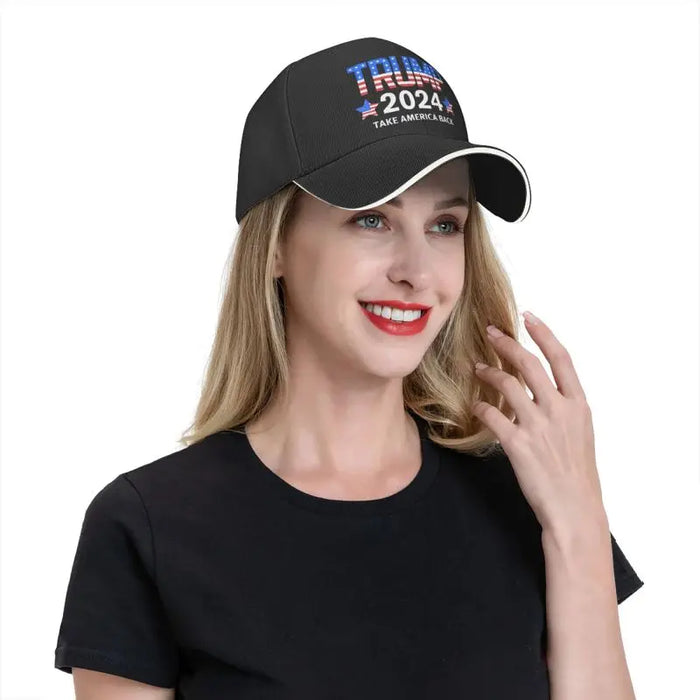 Trump 2024 Baseball Cap US America Back Dad Hats