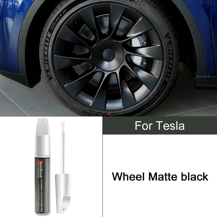 Tesla Scratch Repair & Wheel Touch-Up Pen – For Model 3, Y, S, X | Clear Coat Gloss Enhancer | Car Paint Scratch Remover