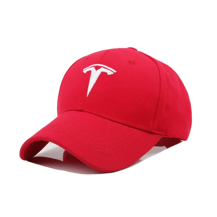 Premium Tesla Adjustable Baseball Cap – Outdoor Hat for Model 3, S, X, Y & Roadster Owners