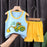 2PCS Kids Summer Outfit Set – Cotton Sleeveless Tank Top & Shorts for Boys and Girls