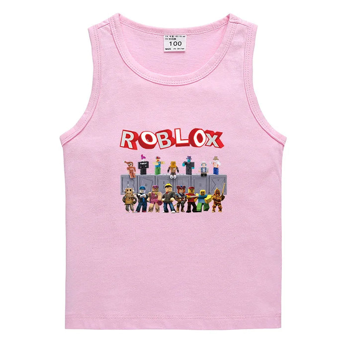 Roblox™ Sleeveless Kids Vest – Soft Cotton Roblox-Inspired Tank Top for Everyday Play