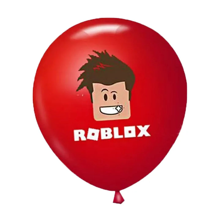BlockBalloons™ 12-Pack 12″ Roblox-Style Latex Balloons – Cartoon Party Decor for Kids’ Birthdays & Baby Showers