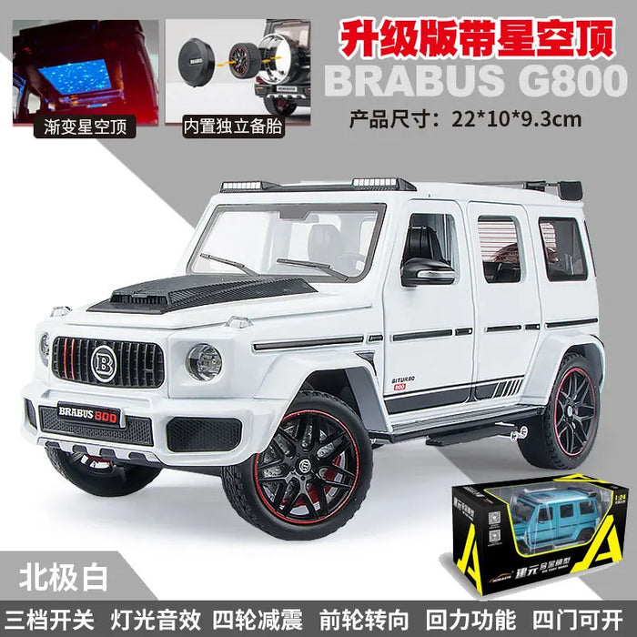 1:24 G800 G-Wagon Die-Cast Model – Alloy Off-Road SUV Toy, Miniature Collectible & Gift