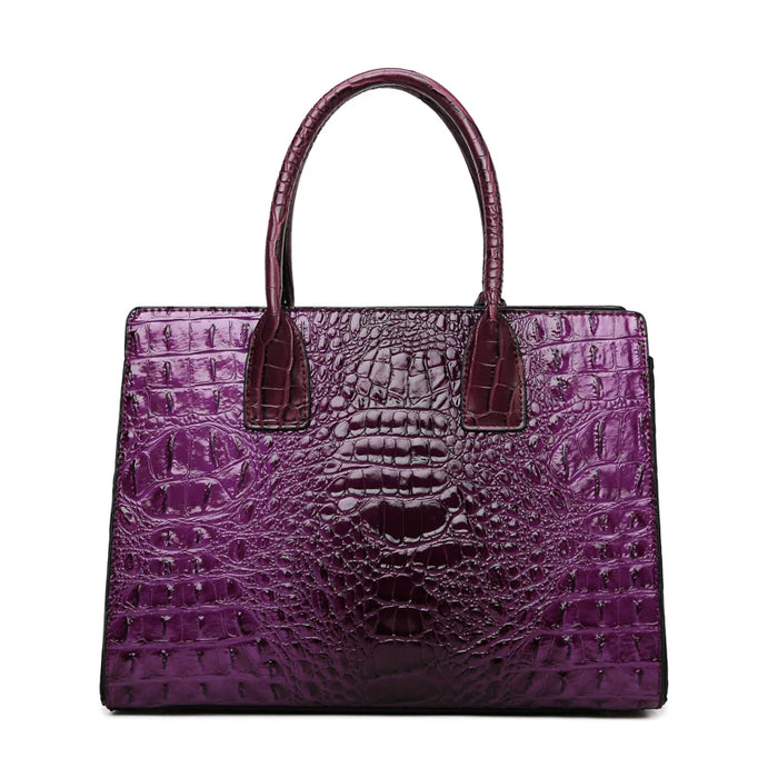 Luxury Fashion Designer Crocodile Pattern Handbag