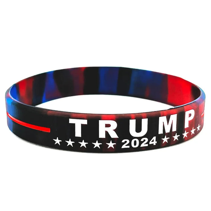 Trump 2024 Campaign Bracelet Election Inspirational Wristbands Voter Gift