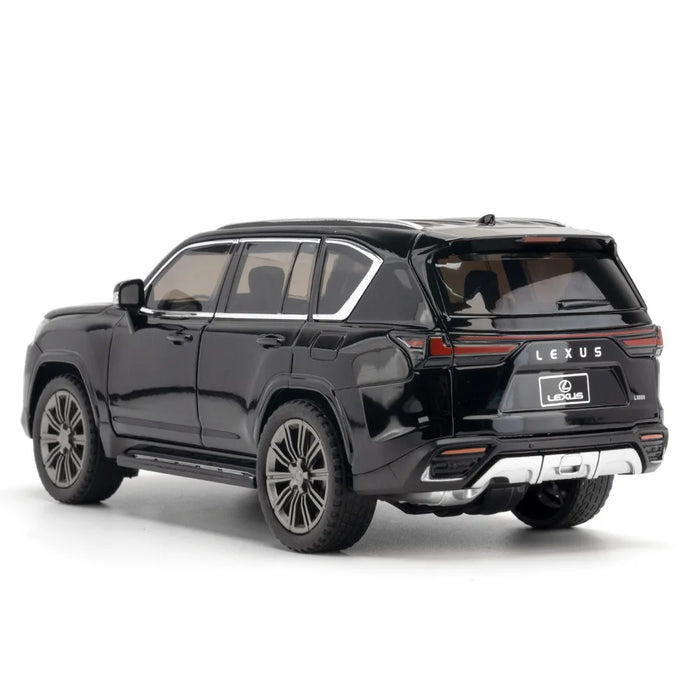 1:24 LEXUS LX600 Alloy Car Model Sound And Light Pull Back Toy Off-Road Simulation Collection Decoration