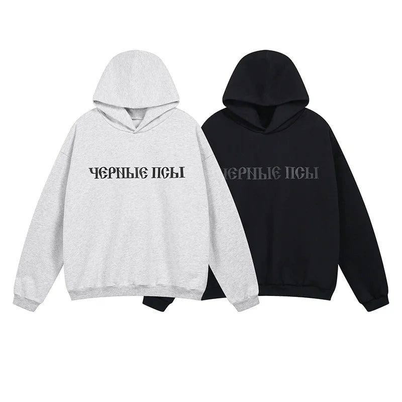 New kanye YEEZY YZY SPLY Hoodies Russian Language Men Woman Loose Sweatshirts