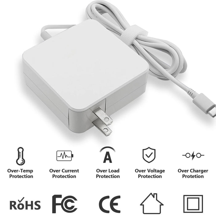 65W USB C Laptop Power Adapter Type C Power PD Wall Fast Charger For MacBook Dell Lenovo Huawei HP Notebook