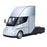 1:24 Tesla Semi Truck Diecast Model – Alloy Toy Vehicle with Sound & Light Features – Collectible Metal Casting for Kids & Adults