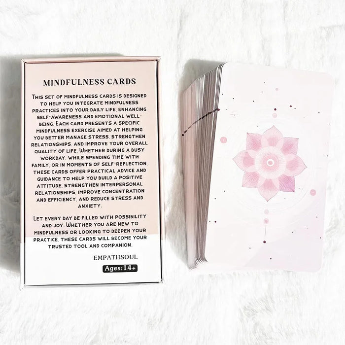 Mindfulness & Self-Care Card Deck – 56 Relaxation & Stress Relief Cards (12x7 cm)