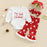 3PCS Baby Girl Christmas Outfit – Santa Claus & Letter Print Long Sleeve Top, Flare Pants & Headband (0-18M)
