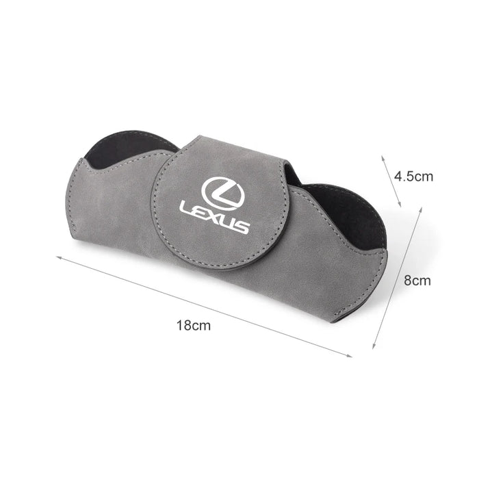 Lexus Premium Leather Sunglasses Holder | Sun Visor Glasses Clip for F SPORT, GX, IS, LS, & NX Series