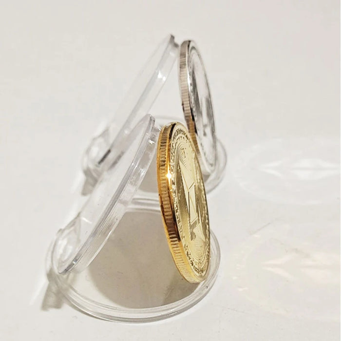 Ethereum Commemorative Coin – Creative Physical Collectible Art Token, Cryptocurrency Souvenir Coin