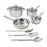 10-Piece Nonstick Stainless Steel Cookware Set – Durable, Stylish Pots & Pans for Everyday Cooking and Homemaking
