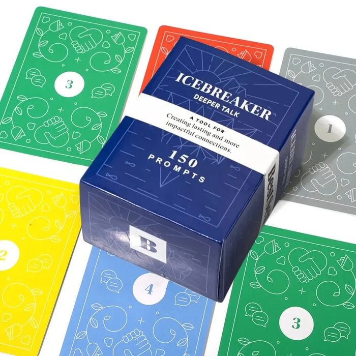 Icebreaker Conversation Card Game – Deep Talk Deck by BestSelf | Fun Conversation Starter to Strengthen Relationships & Build Connections