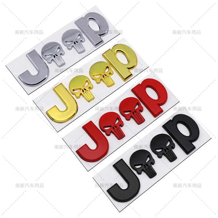 Jeep 3D Metal Emblem Badge Auto Car Stickers Accessories For Jeep Cherokee Wrangler Liberty Compass Car Styling