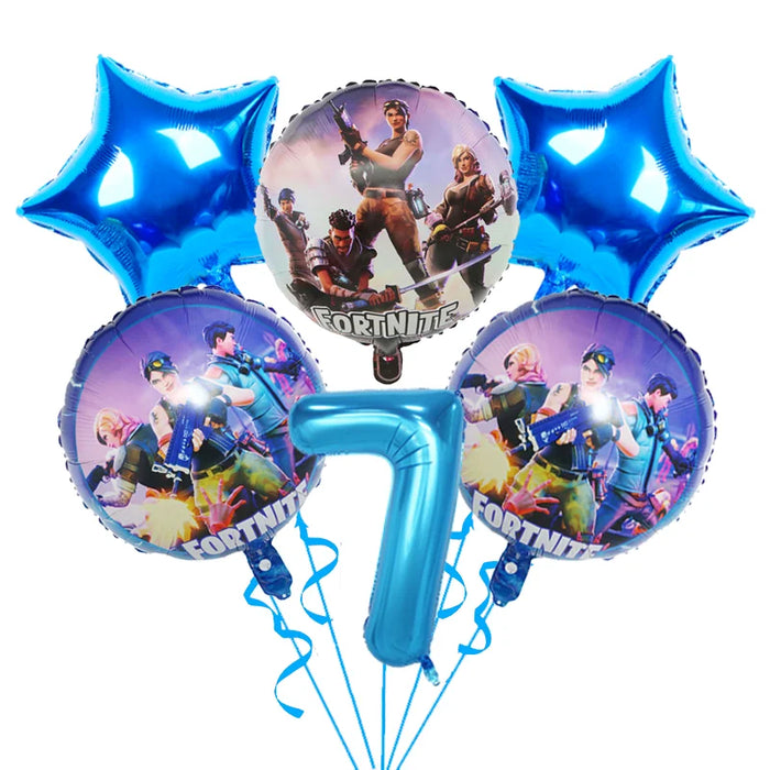 BattleFest™ Fortnite Party Set – Llama Theme Plates & Cups for Boys’ Birthday Decorations