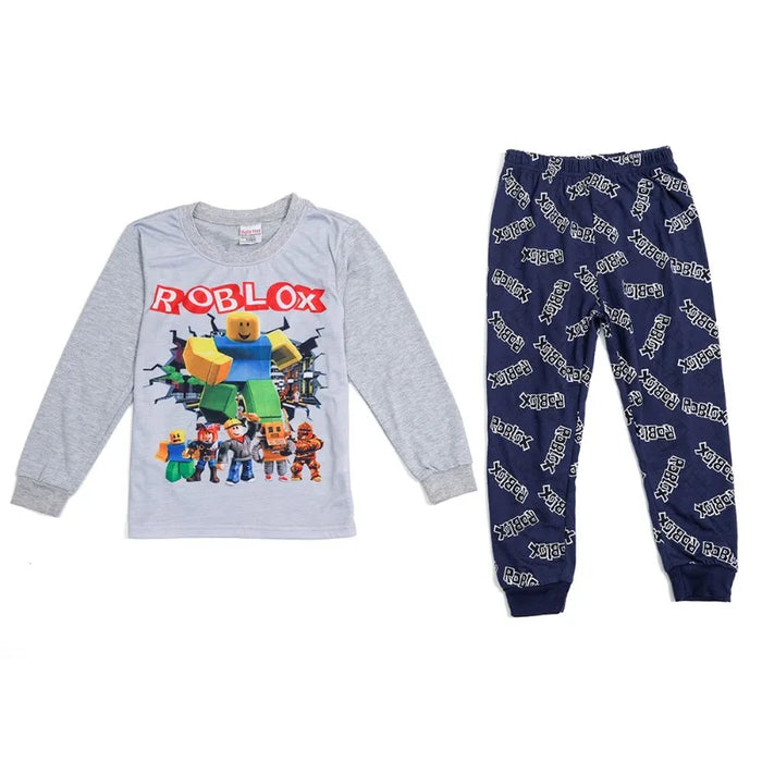 ROBLOX™ Kids' Roblox Summer Set – Cartoon Print T-Shirt & Shorts Outfit (Cotton, Ages 3–10)