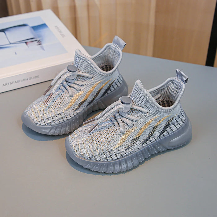 YZY-Style Kids Sneakers – Non-Slip Outdoor Sports Shoes for Boys & Girls