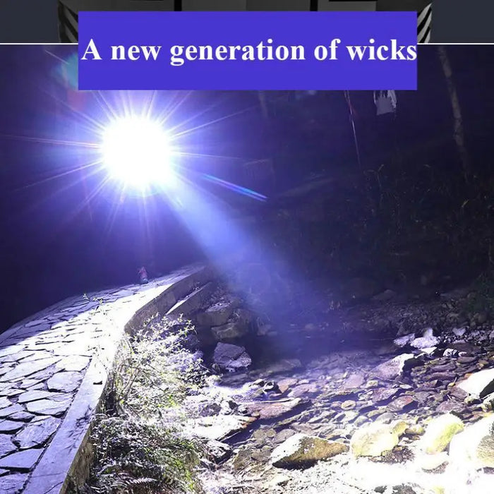 2-in-1 Rechargeable Searchlight & Work Light | High-Power Long-Beam Flashlight for Camping, Patrol, and Emergencies