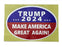 5 Pack Trump 2024 Car Stickers, Make America Great Again Bumper/wall/windows/ refrigerator Use