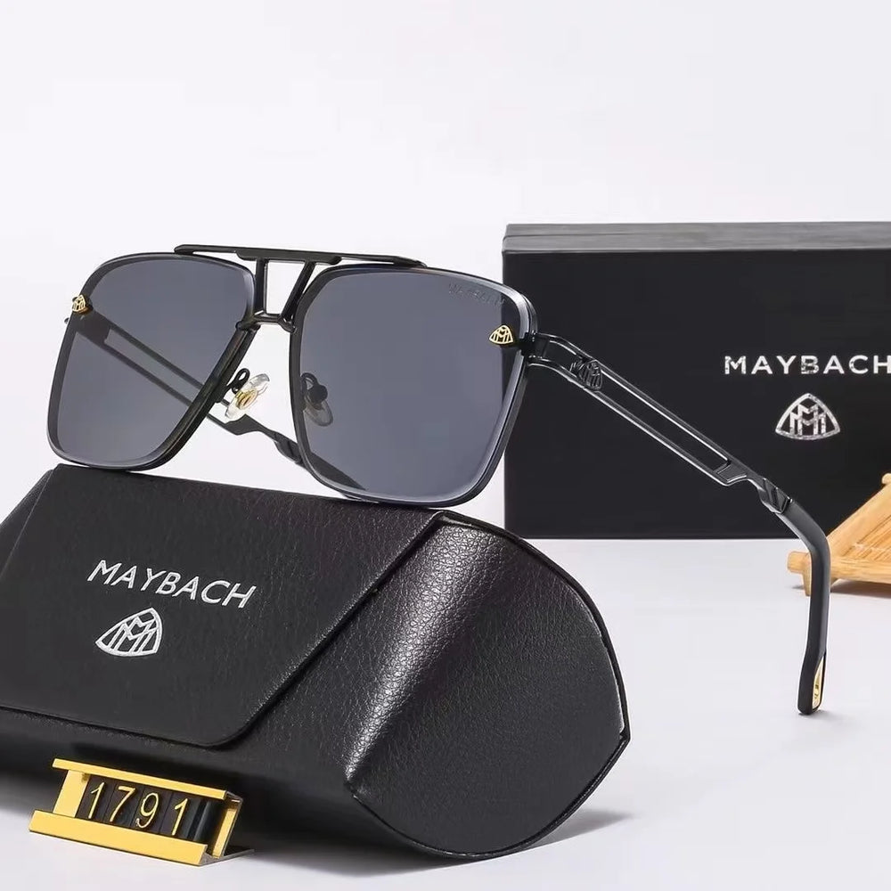 Maybach-Inspired Luxury Polarized Sunglasses – UV400 Anti-Glare Unisex Driving Glasses for Men & Women