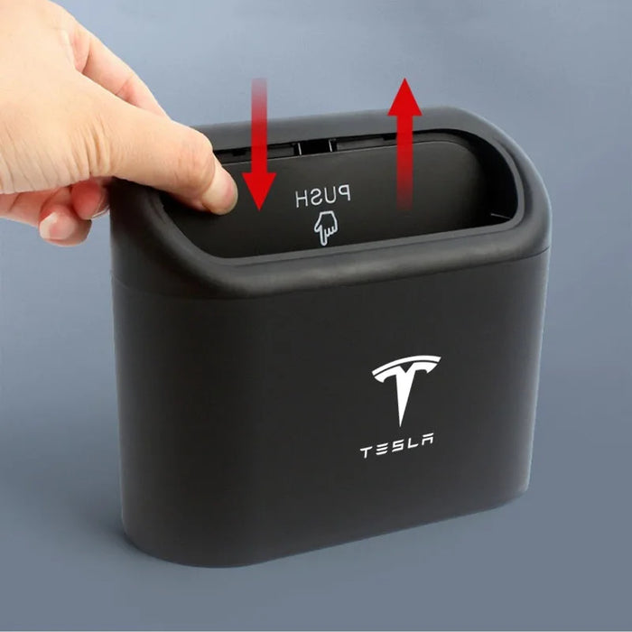 Car Trash Bin Vehicle Garbage Dust Case Storage Box Trash Can for  Tesla Model 3 Model Y ModelX ModelS