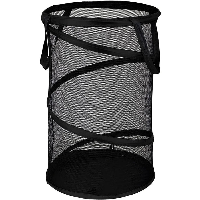 Mesh Popup Laundry Hamper Collapsible Laundry Basket Extra Large Capacity Foldable Clothing Storage Basket with Handles