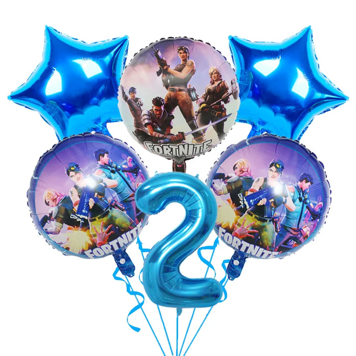BattleFest™ Fortnite Party Set – Llama Theme Plates & Cups for Boys’ Birthday Decorations