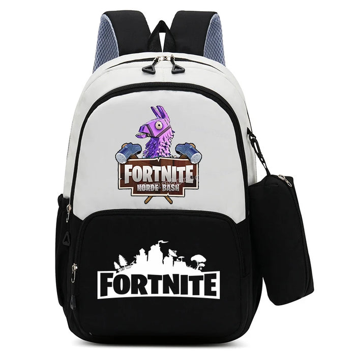 Fortnite™ 2-Piece Backpack & Pencil Case Set – Gamer Rucksack & Stationery Pouch for Students & Teens