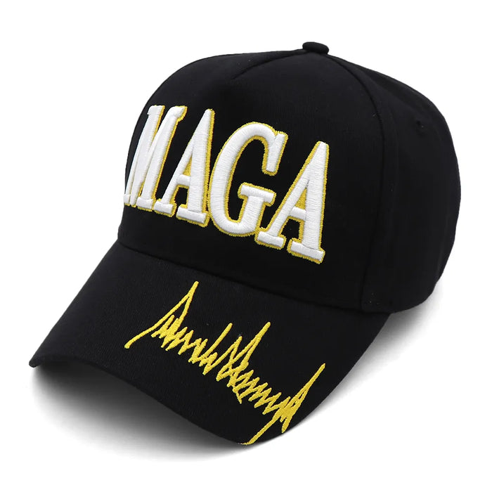 New MAGA Trump Signature Snapback President Hat