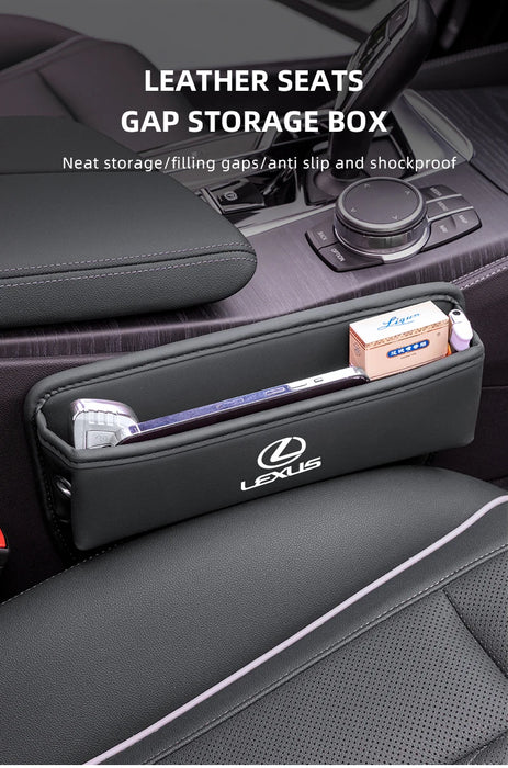 Lexus Car Seat Storage Box | Leather Gap Filler & Drop-Stopper for RX350, NX300h, IS250, ES350 & More