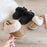 Ugg Woolen Elastic Band Slippers All-match Indoor and Outdoor Girls Child Fashion Casual Shoes