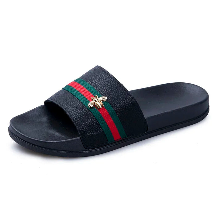 Gucci Men Luxury Casual Slippers Fashion Indoor Outdoor Beach Women Round Toe Non-Slip