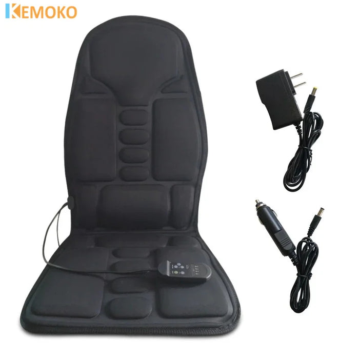 Full-Body Heated Massage Cushion with 7 Powerful Vibration Motors – Back, Neck & Waist Therapy for Car, Home & Office