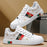New Luxury Designer Men’s Sneakers – Trendy Lace-Up Vulcanized Shoes